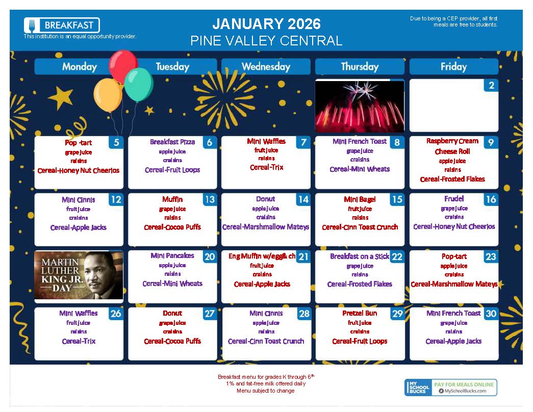 January 2026 Breakfast K-6